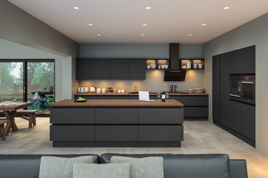 Supermatt Graphite Kitchen