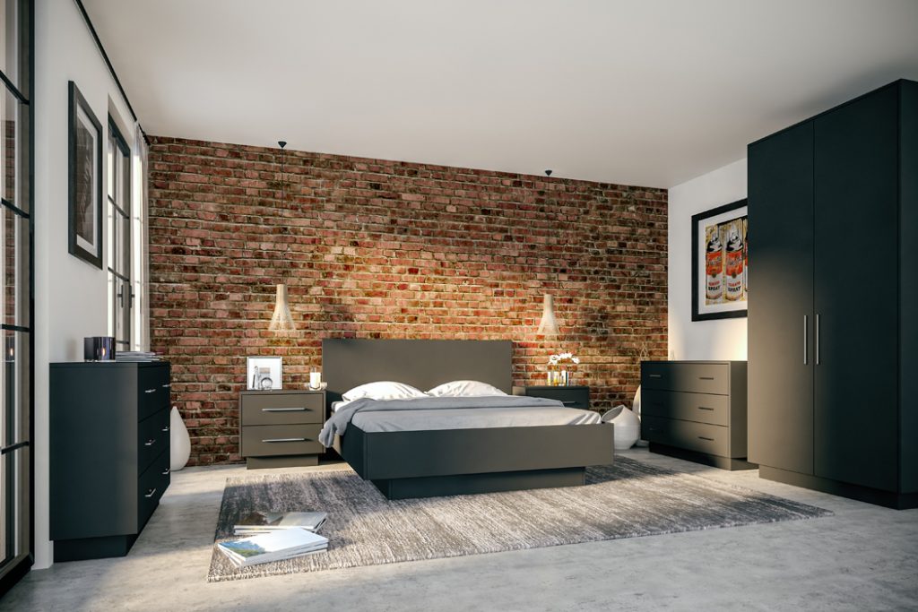 Zurfiz Supermatt Graphite Bedroom